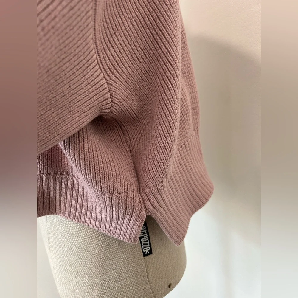 FREE PEOPLE - Easy Street Crop Pullover Sweater in Lost Petal Size XS - Picture 6 of 9